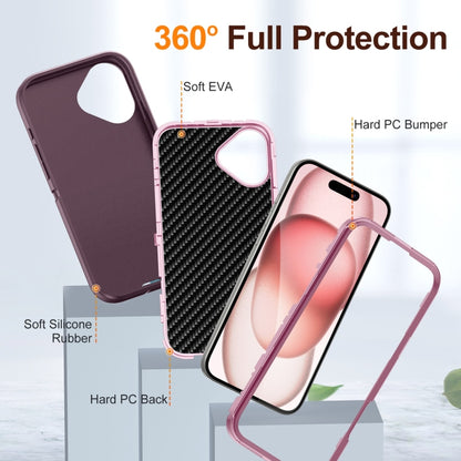 For iPhone 16 Plus Life Waterproof Rugged Phone Case(Purple + Pink) - iPhone 16 Plus Cases by buy2fix | Online Shopping UK | buy2fix