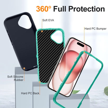 For iPhone 16 Life Waterproof Rugged Phone Case(Dark Blue + Light Blue) - iPhone 16 Cases by buy2fix | Online Shopping UK | buy2fix