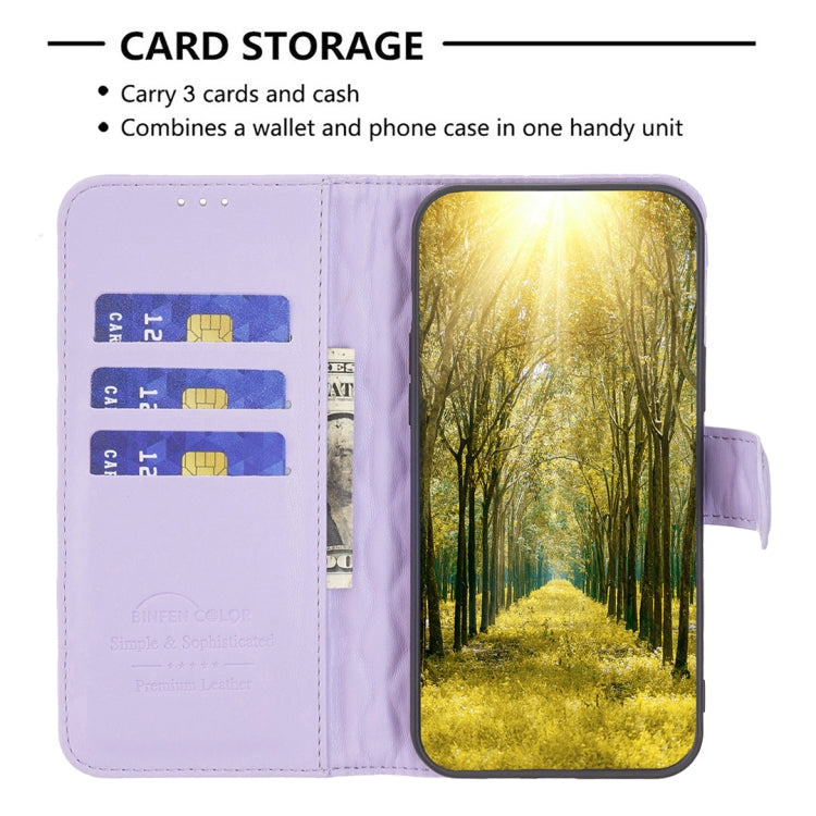 For Motorola Edge 40 Neo Diamond Lattice Wallet Flip Leather Phone Case(Purple) - Motorola Cases by buy2fix | Online Shopping UK | buy2fix