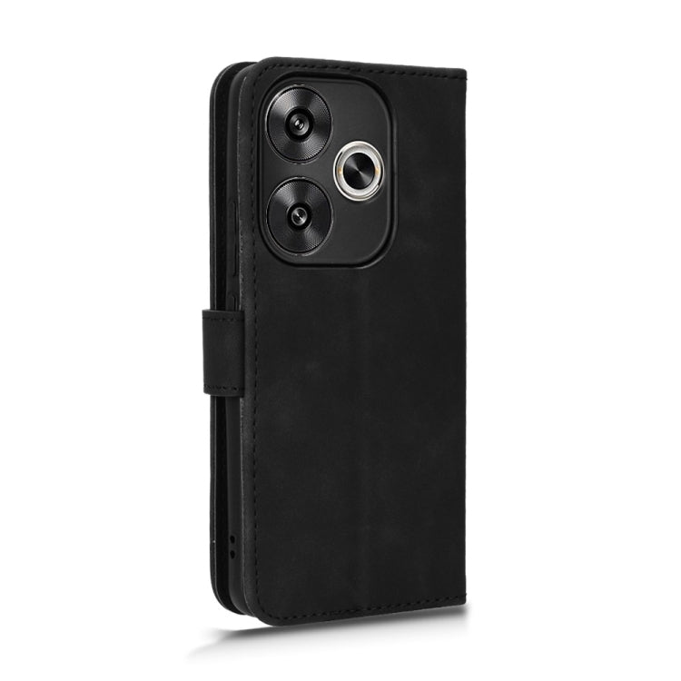 For Xiaomi Redmi Turbo 3 Skin Feel Magnetic Flip Leather Phone Case(Black) - Xiaomi Cases by buy2fix | Online Shopping UK | buy2fix
