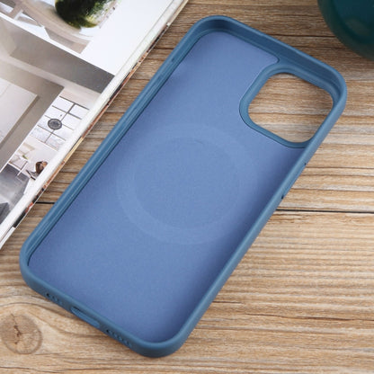 For iPhone 13 MagSafe Liquid Silicone Phone Case(Blue) - iPhone 13 Cases by buy2fix | Online Shopping UK | buy2fix