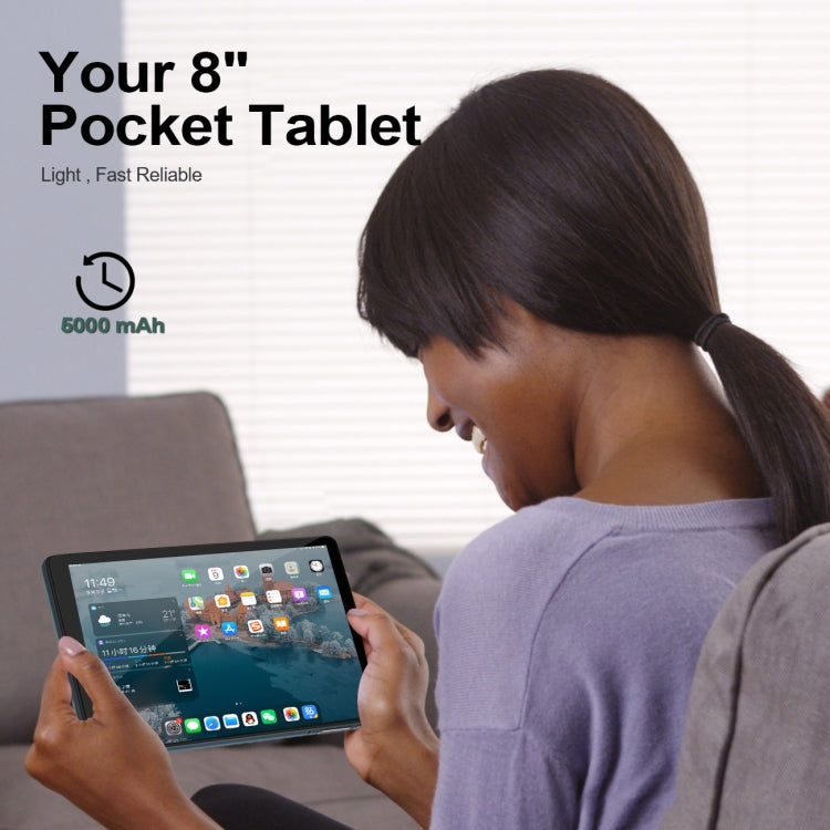 BDF P8 3G Phone Call Tablet PC 8.0 inch, 4GB+64GB, Android 10.0 MTK8321 Octa Core, Support Dual SIM, EU Plug(Grey) - BDF by BDF | Online Shopping UK | buy2fix