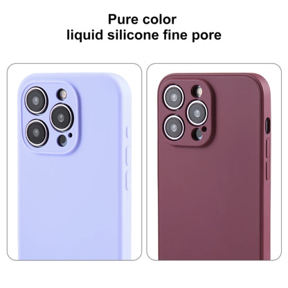 For iPhone 15 Pro Pure Color Liquid Silicone Fine Pore Phone Case(Mint Green) - iPhone 15 Pro Cases by buy2fix | Online Shopping UK | buy2fix