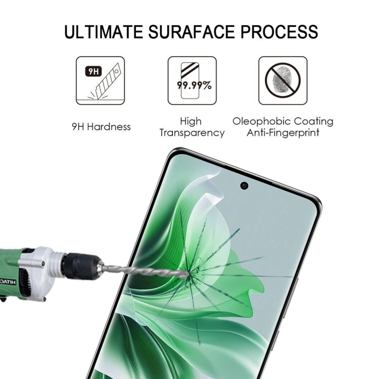 For OPPO Reno11 Pro Global 9H HD 3D Curved Edge Tempered Glass Film(Black) - Reno11 Pro Tempered Glass by buy2fix | Online Shopping UK | buy2fix