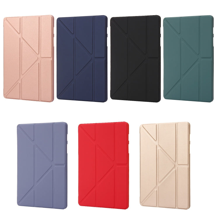 For Samsung Galaxy Tab S9+ Deformation Silicone Leather Tablet Case(Black) - Galaxy Tab S9+ Cases by buy2fix | Online Shopping UK | buy2fix