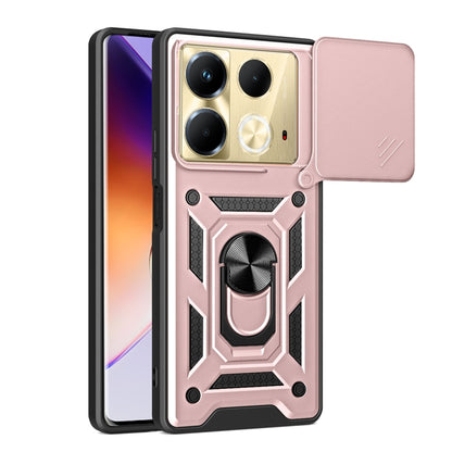 For Infinix Note 40 4G Sliding Camera Cover Design TPU+PC Phone Case(Rose Gold) - Infinix Cases by buy2fix | Online Shopping UK | buy2fix