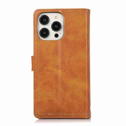 For iPhone 16 Pro Wristband Card Slot Leather Phone Case(Brown) - iPhone 16 Pro Cases by buy2fix | Online Shopping UK | buy2fix