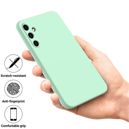 For Samsung Galaxy A55 5G Pure Color Liquid Silicone Shockproof Full Coverage Phone Case(Green) - Galaxy Phone Cases by buy2fix | Online Shopping UK | buy2fix