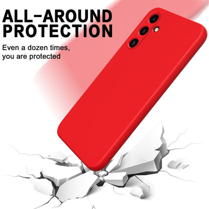 For Samsung Galaxy A55 5G Pure Color Liquid Silicone Shockproof Full Coverage Phone Case(Red) - Galaxy Phone Cases by buy2fix | Online Shopping UK | buy2fix