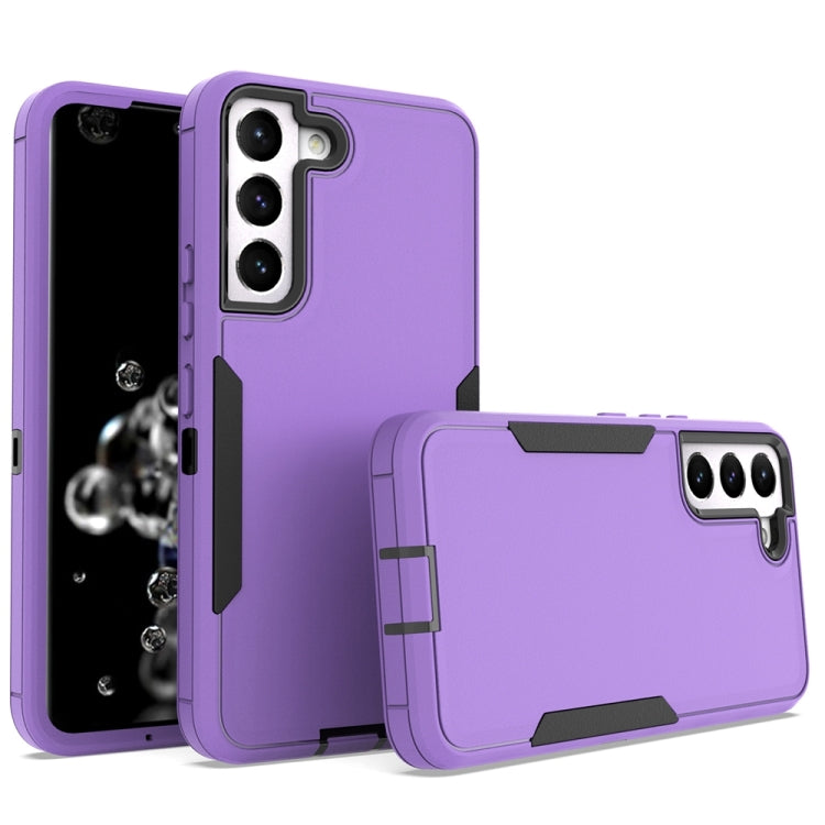 For Samsung Galaxy S22 5G 2 in 1 Magnetic PC + TPU Phone Case(Purple+Black) - Galaxy S22 5G Cases by buy2fix | Online Shopping UK | buy2fix