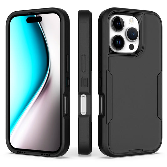 For iPhone 16 Pro 2 in 1 Magnetic PC + TPU Phone Case(Black) - iPhone 16 Pro Cases by buy2fix | Online Shopping UK | buy2fix