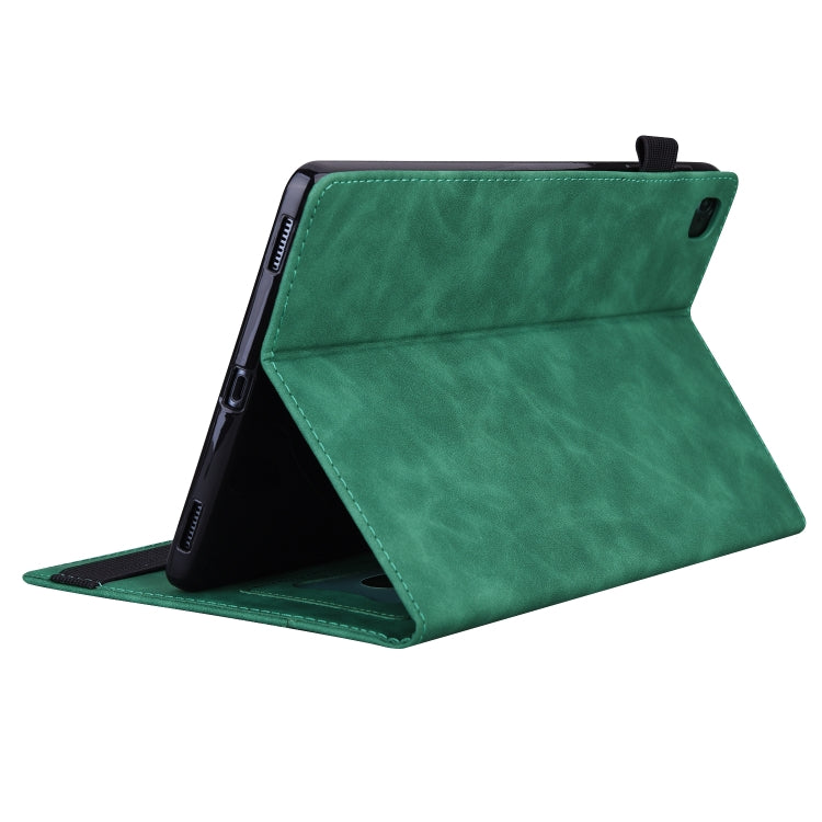 For Lenovo Tab M11 / Xiaoxin Pad 11 2024 Business Shockproof Horizontal Flip Leather Tablet Case(Green) - Lenovo by buy2fix | Online Shopping UK | buy2fix