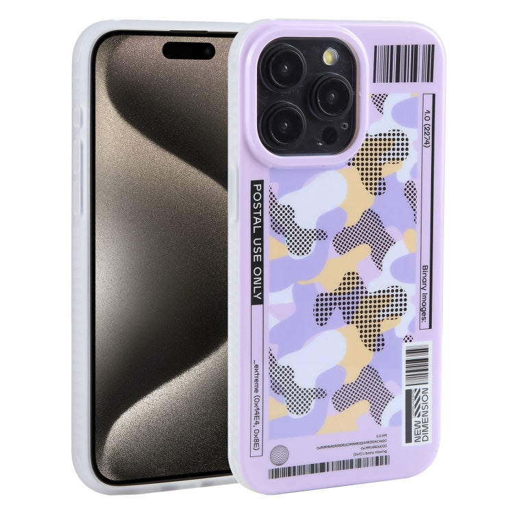 For iPhone 15 Pro Max Mutural Billboard Series Phone Case(Purple) - iPhone 15 Pro Max Cases by Mutural | Online Shopping UK | buy2fix