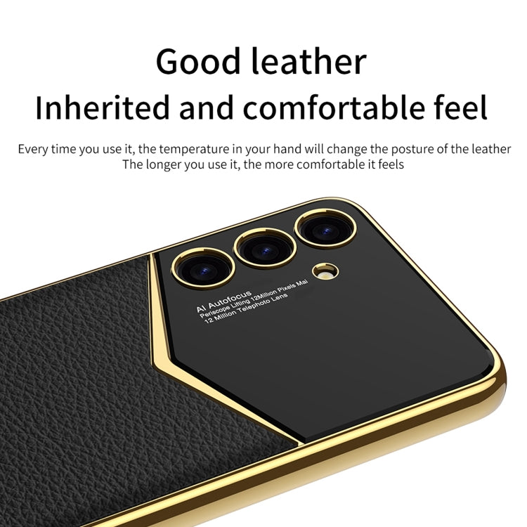 For Samsung Galaxy S24 5G GKK Plating Soft TPU + Leather Full Coverage Phone Case without Pen(Green) - Galaxy S24 5G Cases by GKK | Online Shopping UK | buy2fix