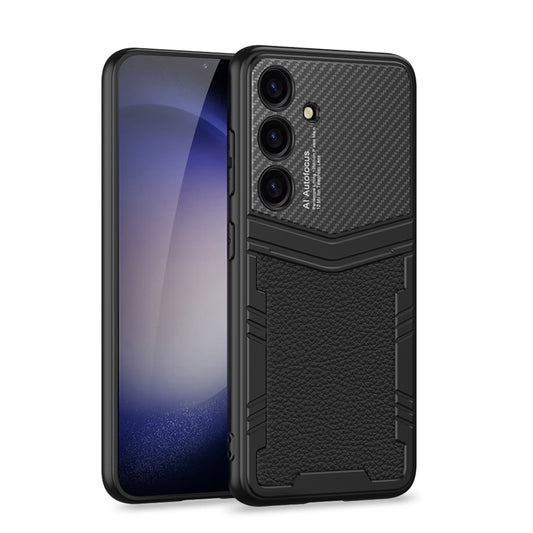 For Samsung Galaxy S24+ 5G GKK TPU + PU Full Coverage Phone Case(Litchi Texture) - Galaxy S24+ 5G Cases by GKK | Online Shopping UK | buy2fix