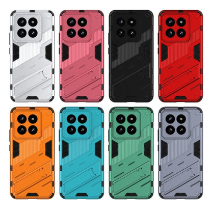 For Xiaomi 14 Pro 5G Punk Armor 2 in 1 PC + TPU Phone Case with Holder(Blue) - 14 Pro Cases by buy2fix | Online Shopping UK | buy2fix