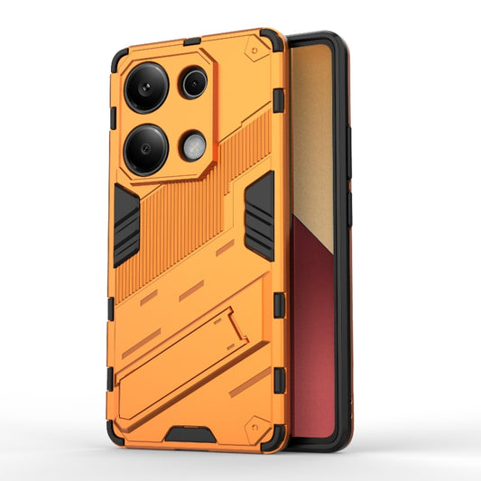 For Xiaomi Redmi Note 13 Pro 4G Global Punk Armor 2 in 1 PC + TPU Phone Case with Holder(Orange) - Note 13 Pro Cases by buy2fix | Online Shopping UK | buy2fix