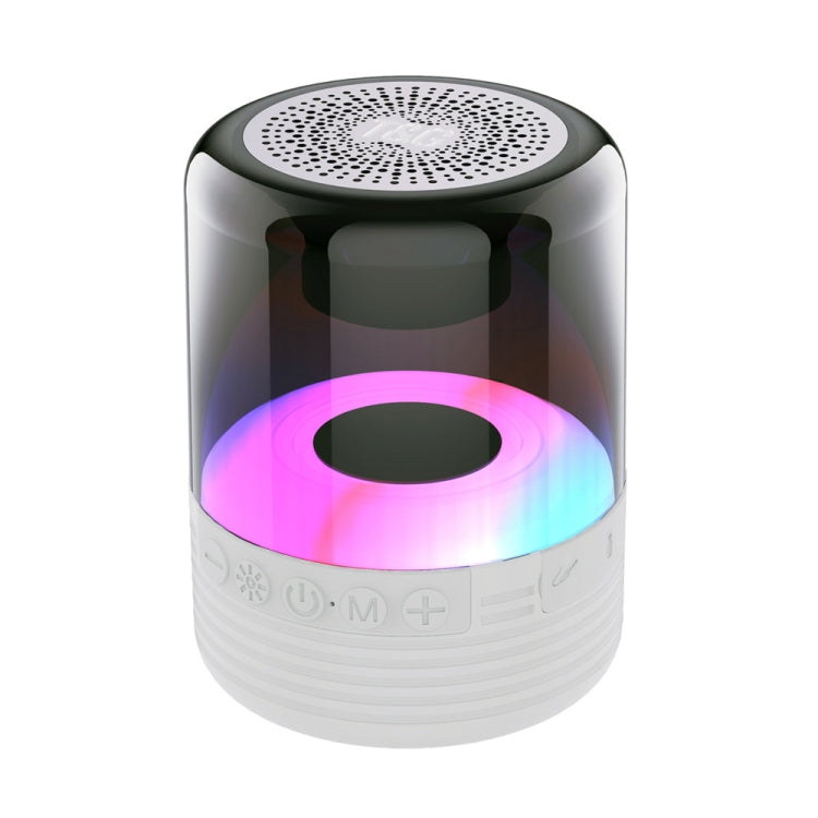 T&G TG369 Portable mini LED Wireless Bluetooth Speaker(White) - Mini Speaker by T&G | Online Shopping UK | buy2fix