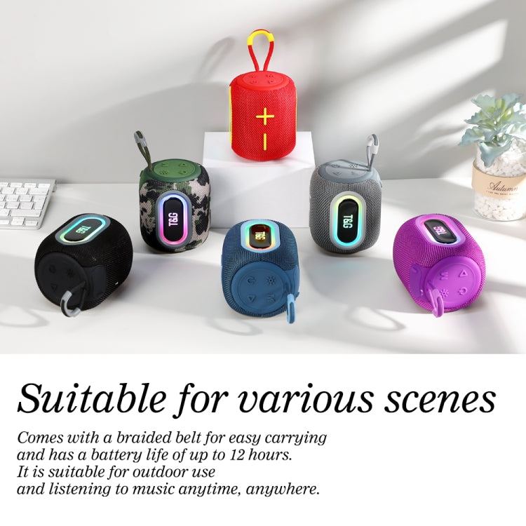 T&G TG664 LED Portable Subwoofer Wireless Bluetooth Speaker(Red) - Desktop Speaker by T&G | Online Shopping UK | buy2fix