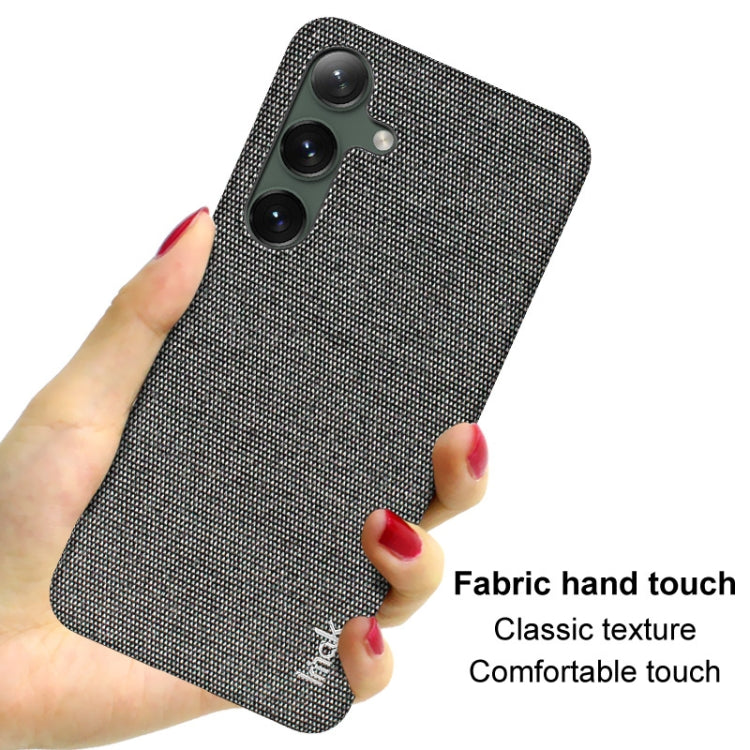 For Samsung Galaxy S24+ 5G imak Ruiyi Series Cloth Texture PU + PC Phone Case(Black) - Galaxy S24+ 5G Cases by imak | Online Shopping UK | buy2fix