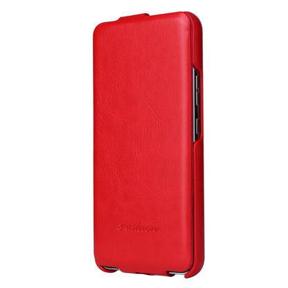 For Samsung Galaxy S24 5G Fierre Shann 64 Texture Vertical Flip PU Leather Phone Case(Red) - Galaxy S24 5G Cases by FIERRE SHANN | Online Shopping UK | buy2fix