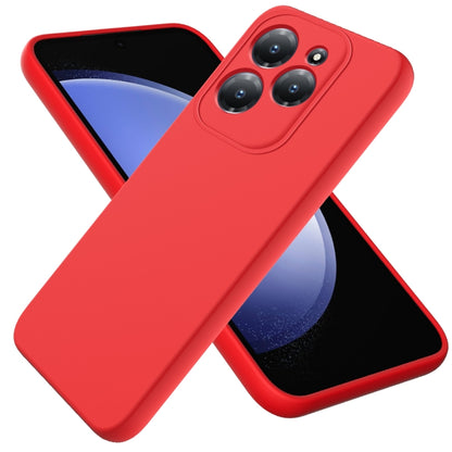 For Infinix Hot 40/Hot 40 Pro Solid Color Liquid Silicone Dropproof Full Coverage Protective Case(Red) - Infinix Cases by buy2fix | Online Shopping UK | buy2fix