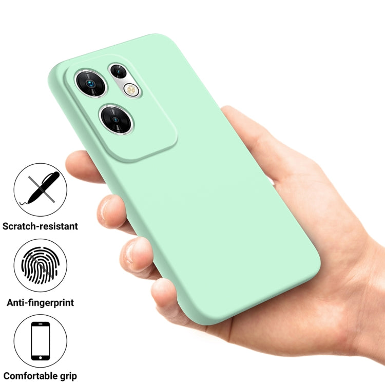 For Infinix Zero 30 4G Solid Color Liquid Silicone Dropproof Full Coverage Protective Case(Green) - Infinix Cases by buy2fix | Online Shopping UK | buy2fix