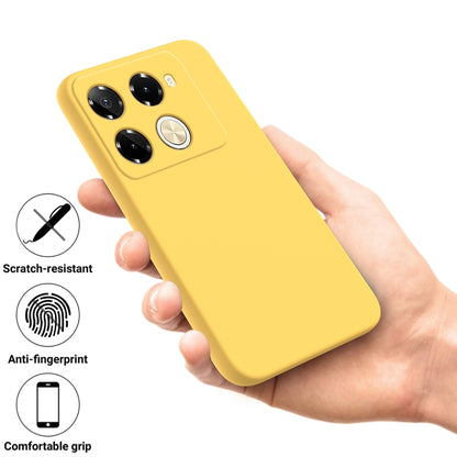 For Infinix Note 40 Pro 5G / 40 Pro+ 5G Solid Color Liquid Silicone Dropproof Full Coverage Protective Case(Yellow) - Infinix Cases by buy2fix | Online Shopping UK | buy2fix