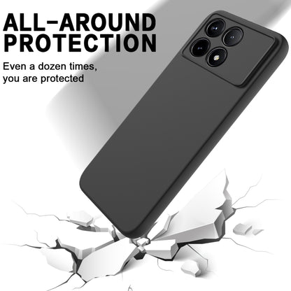 For Xiaomi Redmi K70/K70 Pro Solid Color Liquid Silicone Dropproof Full Coverage Phone Case(Black) - K70 Pro Cases by buy2fix | Online Shopping UK | buy2fix