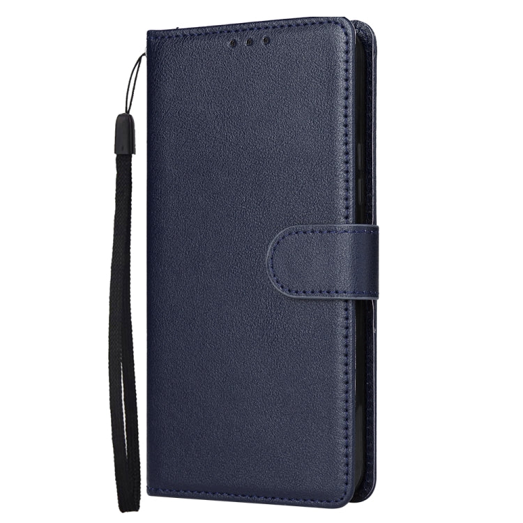 For Samsung Galaxy A05s 3-Card Slots Multifunctional Leather Phone Case(Blue) - Galaxy Phone Cases by buy2fix | Online Shopping UK | buy2fix