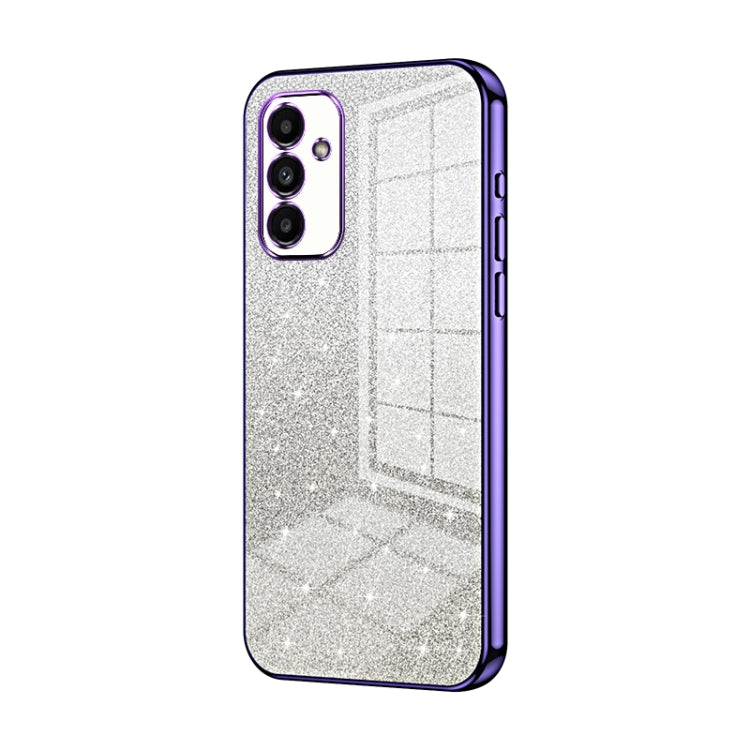 For Samsung Galaxy A14 5G Gradient Glitter Powder Electroplated Phone Case(Purple) - Galaxy Phone Cases by buy2fix | Online Shopping UK | buy2fix