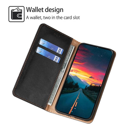 For Xiaomi Redmi Turbo 3 5G Gloss Oil Solid Color Magnetic Leather Phone Case(Black) - Xiaomi Cases by buy2fix | Online Shopping UK | buy2fix