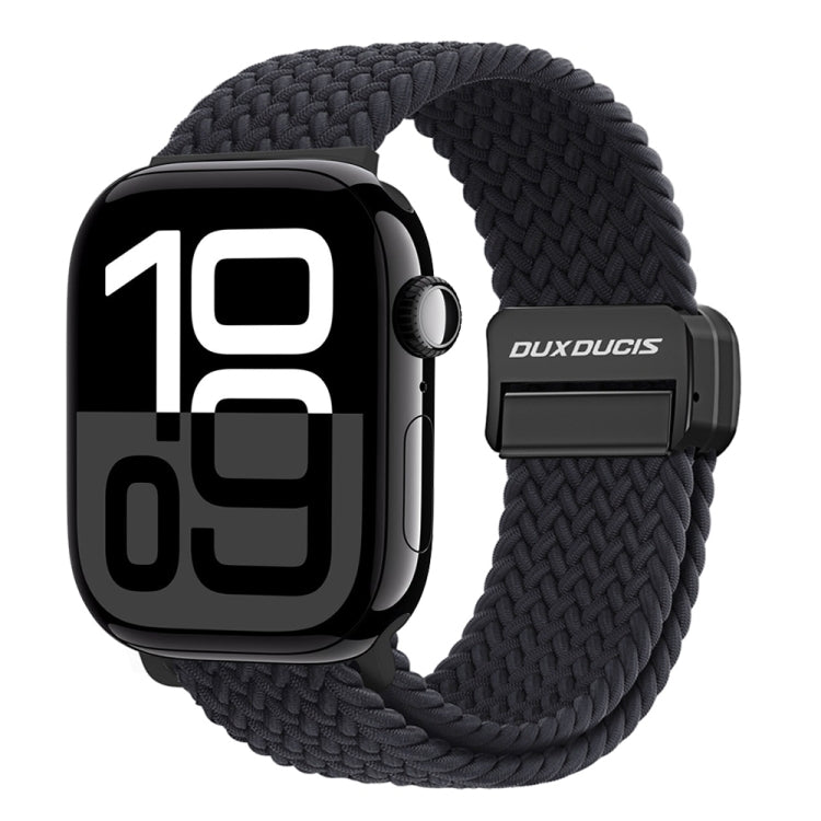 For Apple Watch Series 10 46mm DUX DUCIS Mixture Pro Series Magnetic Buckle Nylon Braid Watch Band(Midnight) - Watch Bands by DUX DUCIS | Online Shopping UK | buy2fix