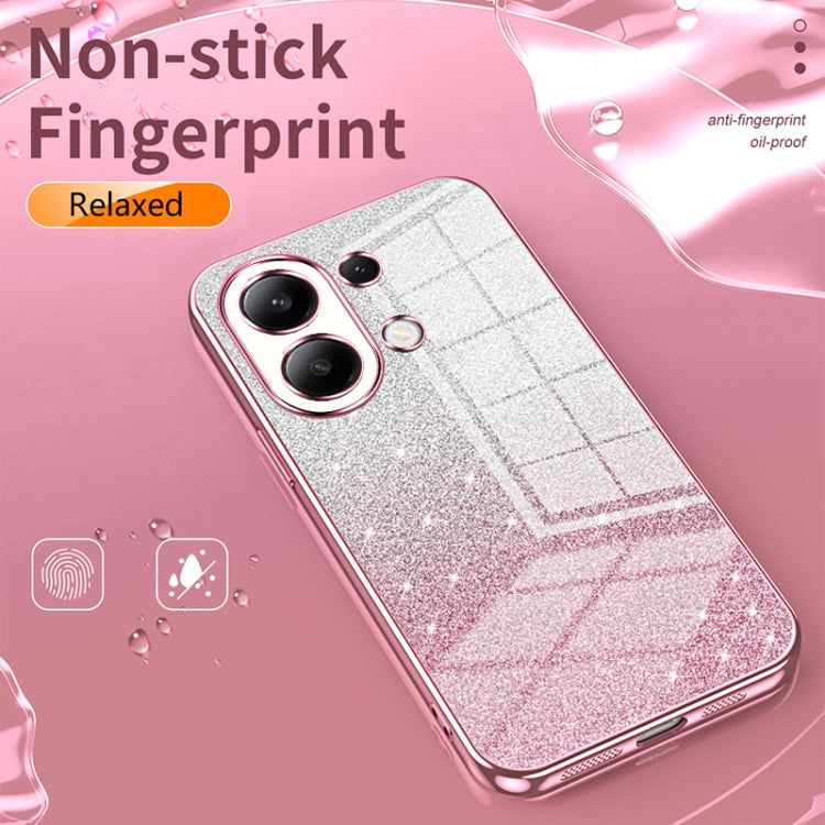 For Xiaomi Redmi Note 11 Global / Note 11S Gradient Glitter Powder Electroplated Phone Case(Silver) - Xiaomi Cases by buy2fix | Online Shopping UK | buy2fix