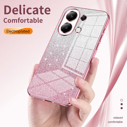 For Xiaomi Redmi K50 Ultra / Xiaomi 12T Gradient Glitter Powder Electroplated Phone Case(Silver) - Xiaomi Cases by buy2fix | Online Shopping UK | buy2fix