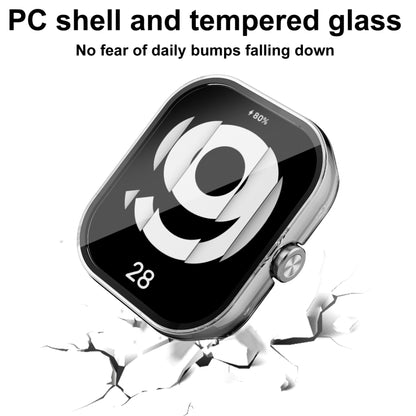For Redmi Watch 4 PC + Tempered Glass Integrated Watch Protective Case(Pink) - Watch Cases by buy2fix | Online Shopping UK | buy2fix