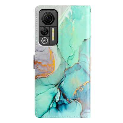For Ulefone Note 14 Colored Drawing Leather Phone Case(Green Marble) - Ulefone Cases by buy2fix | Online Shopping UK | buy2fix