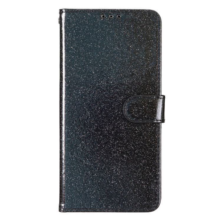 For Blackview A53 Pro Glitter Powder Flip Leather Phone Case(Black) - More Brand by buy2fix | Online Shopping UK | buy2fix