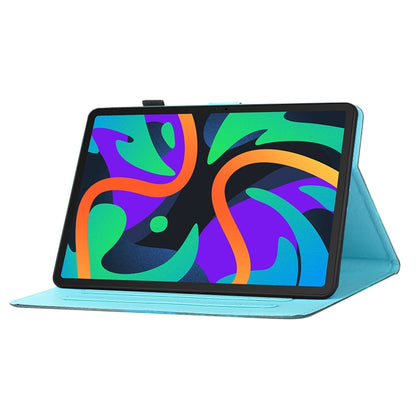 For Lenovo Tab M11/ Xiaoxin Pad 11 2024 Coloured Drawing Stitching Smart Leather Tablet Case(Butterfly) - Lenovo by buy2fix | Online Shopping UK | buy2fix