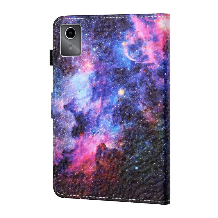 For Lenovo Tab M11/ Xiaoxin Pad 11 2024 Coloured Drawing Stitching Smart Leather Tablet Case(Starry Sky) - Lenovo by buy2fix | Online Shopping UK | buy2fix