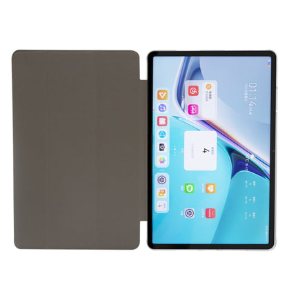 For Huawei MatePad Pro 11 2024 Silk Texture 3-Fold Leather Tablet Case(White) - Huawei by buy2fix | Online Shopping UK | buy2fix