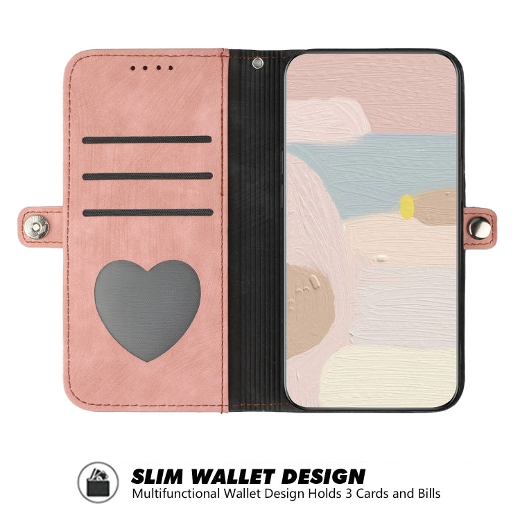 For Xiaomi Redmi K70 Side Buckle Double Fold Hand Strap Leather Phone Case(Pink) - K70 Cases by buy2fix | Online Shopping UK | buy2fix