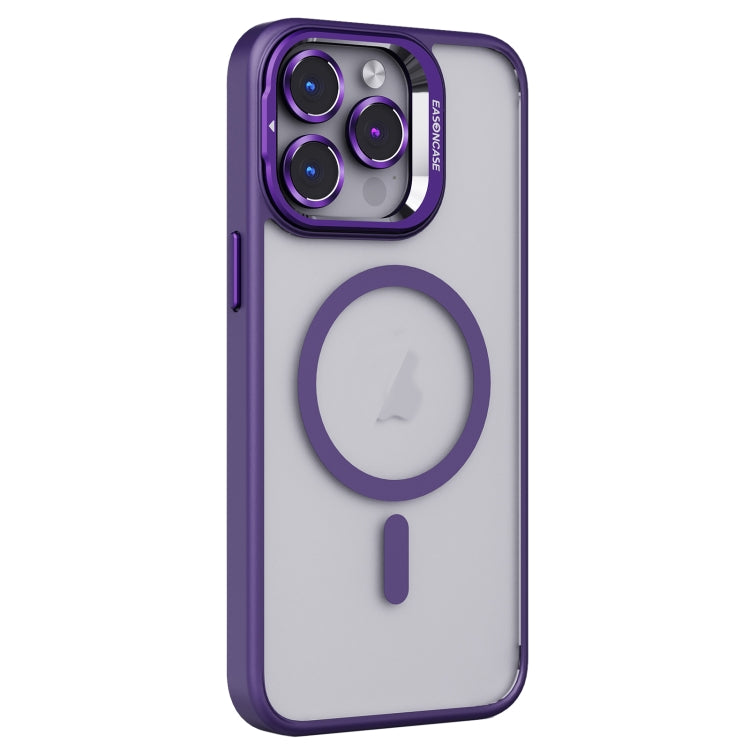 For iPhone 13 Pro Invisible Lens Holder PC + TPU Frosted MagSafe Phone Case(Purple) - iPhone 13 Pro Cases by buy2fix | Online Shopping UK | buy2fix