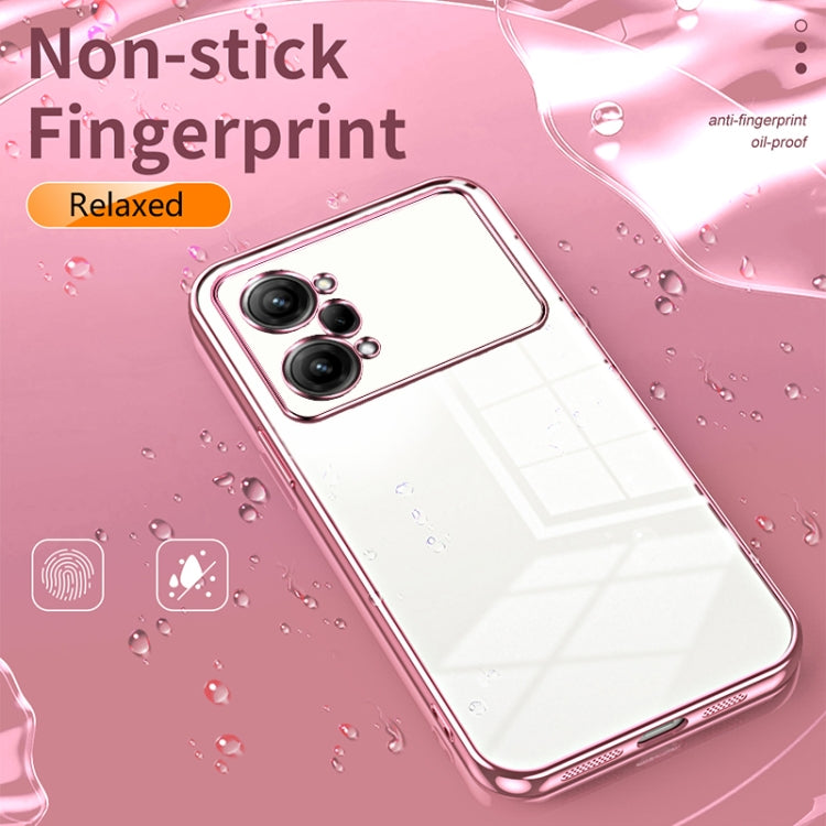 For OPPO K10 Pro Transparent Plating Fine Hole Phone Case(Green) - OPPO Cases by buy2fix | Online Shopping UK | buy2fix