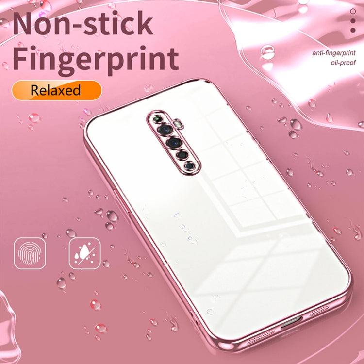For OPPO Reno2 Z / Reno2 F Transparent Plating Fine Hole Phone Case(Transparent) - OPPO Cases by buy2fix | Online Shopping UK | buy2fix