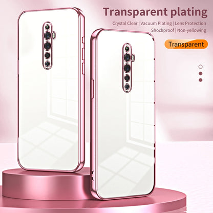 For OPPO Reno2 Z / Reno2 F Transparent Plating Fine Hole Phone Case(Silver) - OPPO Cases by buy2fix | Online Shopping UK | buy2fix