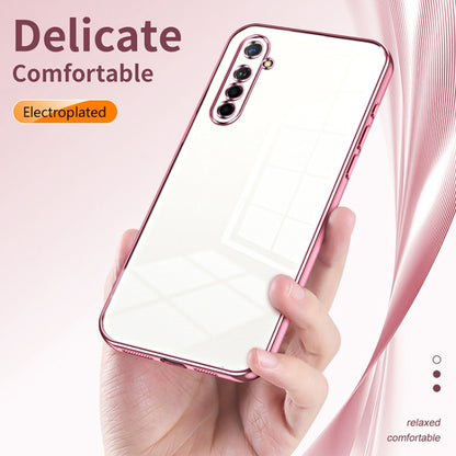 For OPPO K5 / Realme XT/XT 730G Transparent Plating Fine Hole Phone Case(Transparent) - OPPO Cases by buy2fix | Online Shopping UK | buy2fix