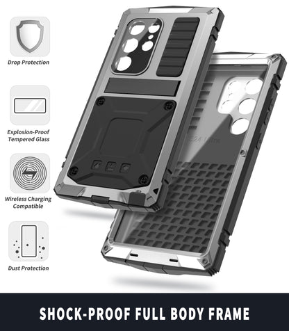 For Samsung Galaxy S24 Ultra 5G R-JUST Life Waterproof Dustproof Shockproof Phone Case(Silver) - Galaxy S24 Ultra 5G Cases by R-JUST | Online Shopping UK | buy2fix