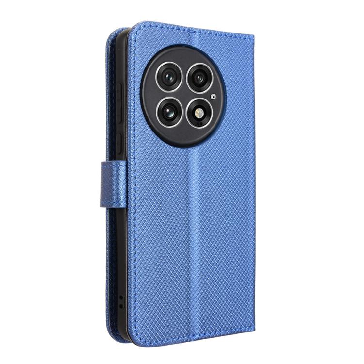 For OnePlus 13 5G Diamond Texture Leather Phone Case(Blue) - OnePlus Cases by buy2fix | Online Shopping UK | buy2fix