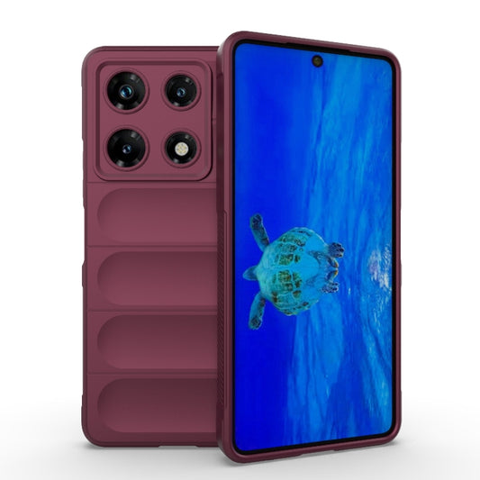 For Infinix Note 30 Pro X6788 Magic Shield TPU + Flannel Phone Case(Wine Red) - Infinix Cases by buy2fix | Online Shopping UK | buy2fix